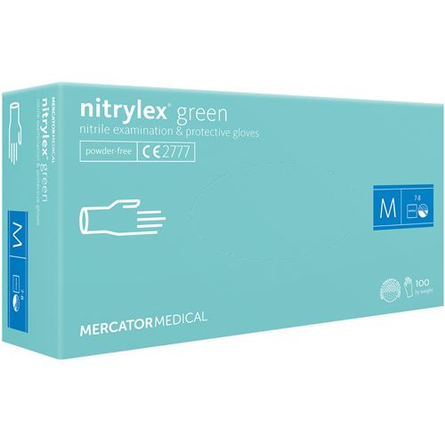 Rukavice Nitrylex PF zelené, 100 ks - M