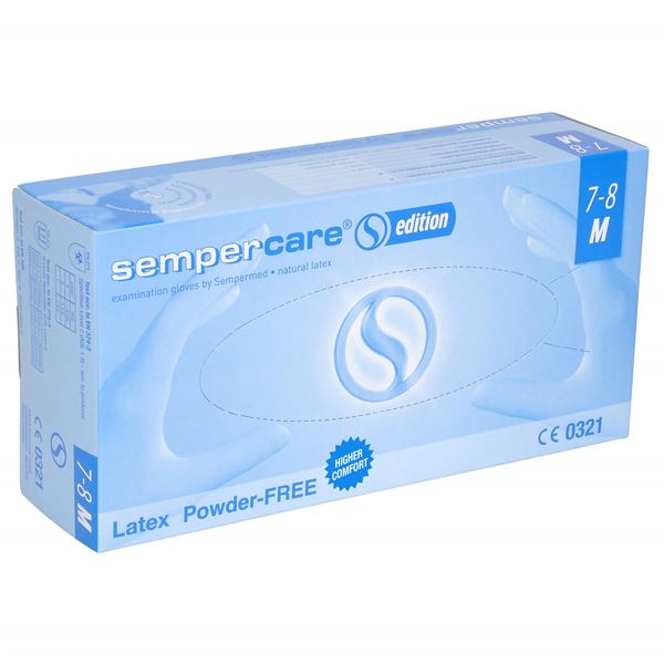 Rukavice Sempercare M bez pudru 100ks