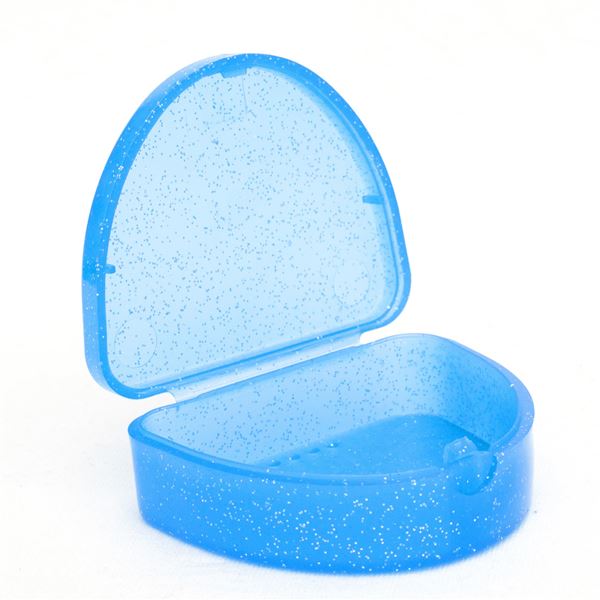 Mouthguard boxes perleťová modrá