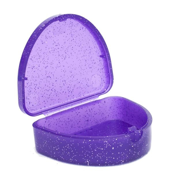 Mouthguard boxes perleťová fialová