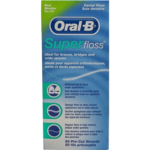 Oral-B SuperFloss nit-můstky, 50ks