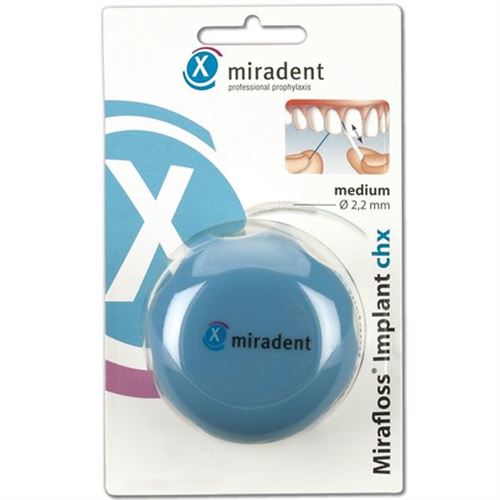 Mirafloss Implant zubní nit medium modrá 2,2mm