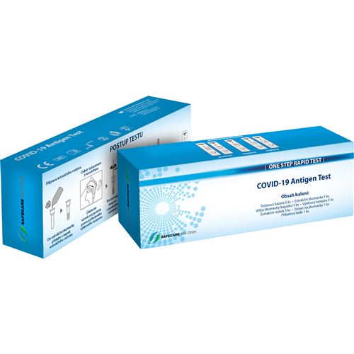 Antigenní Covid-19 test odběr z nosu/nosohltanu 25 ks
